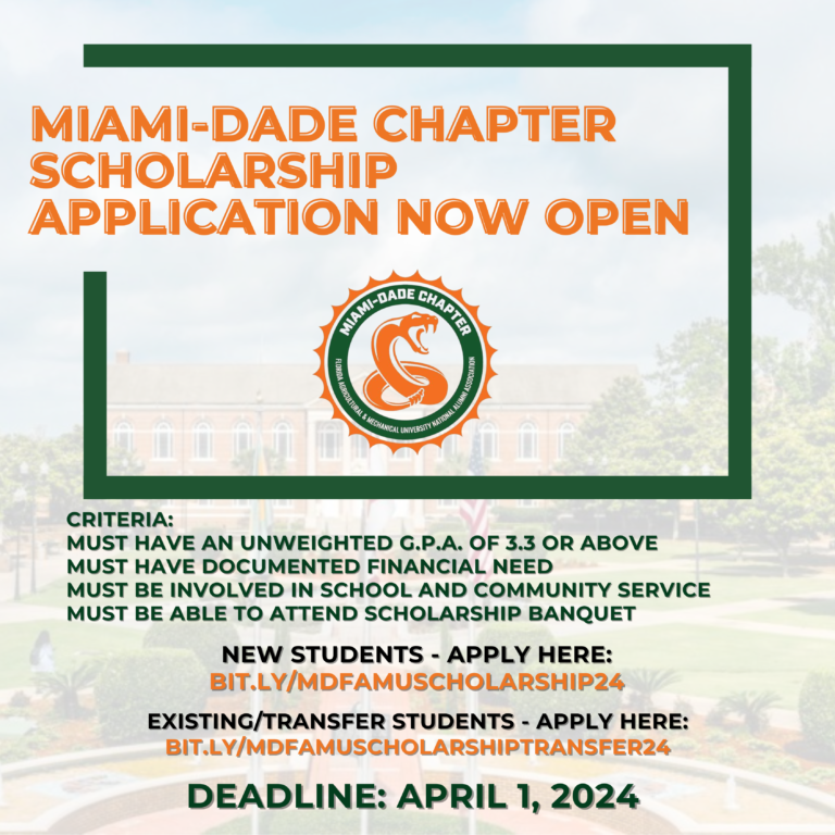 Scholarships FAMU NAA MiamiDade Chapter